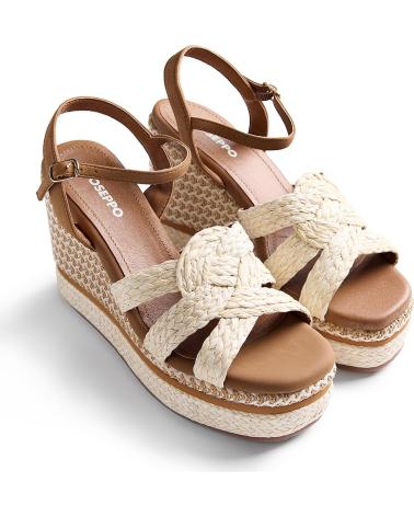 GIOSEPPO SANDALIAS GIOSEPPO 78111 KARATINA CON PLATAFORMA Y CUÑA MARRON