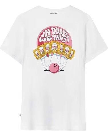 JIMMY LION CAMISETA DE MANGA CORTA 959960-WHITE EN PARA UNISEX BLANCO