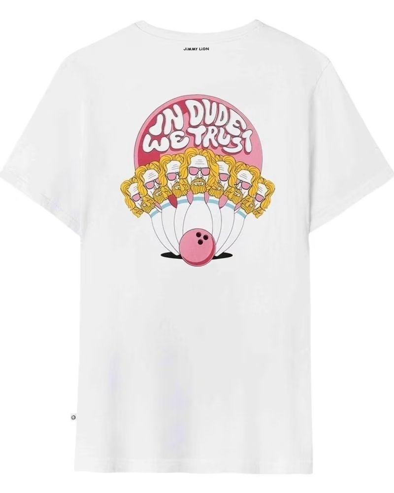 JIMMY LION CAMISETA DE MANGA CORTA 959960-WHITE EN PARA UNISEX BLANCO