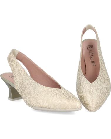 PITILLOS ZAPATO DESTALONADO TACÓN BAJO 11180 ORO