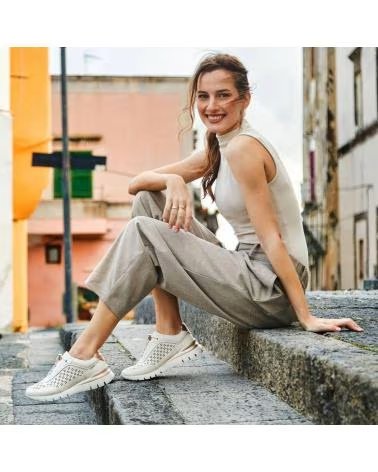 PIKOLINOS 6707 ZAPATILLAS CASUAL DE MUJER PIEL CREMA