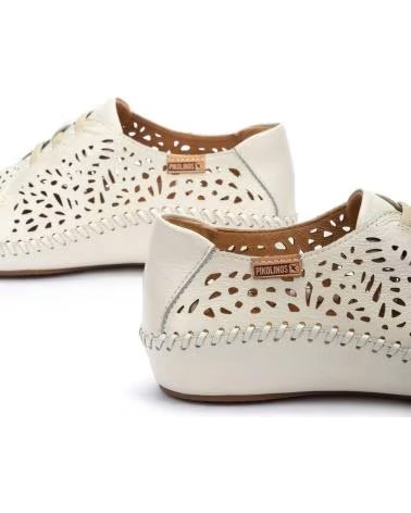PIKOLINOS 655-4783 ZAPATOS CON CORDONES DE MUJER PIEL CREMA