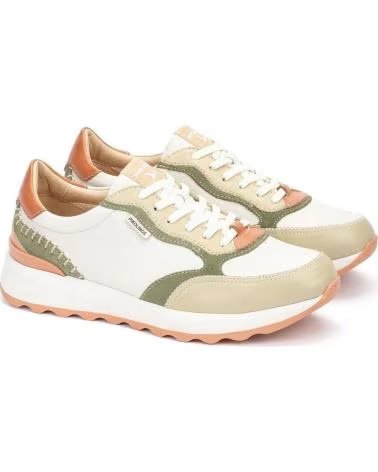 PIKOLINOS 6625C1 ZAPATILLAS CASUAL DE MUJER HIELO PIEL VERDE CLARO