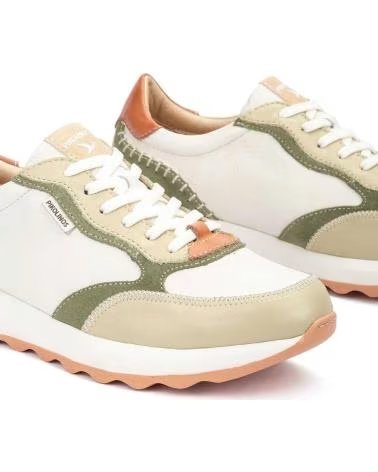 PIKOLINOS 6625C1 ZAPATILLAS CASUAL DE MUJER HIELO PIEL VERDE CLARO