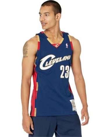 MITCHELL NESS MITCHELL & NESS CLEVELAND CAVALIERS LEBRON JAMES BASKETBALL JERSEY MULTICOLOR