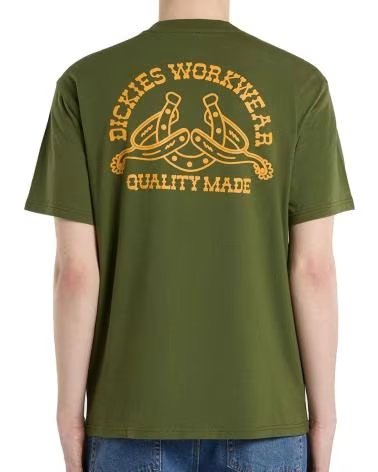 DICKIES CAMISETA DE MANGA CORTA BETTSVILLE EN VERDE PARA HOMBRE