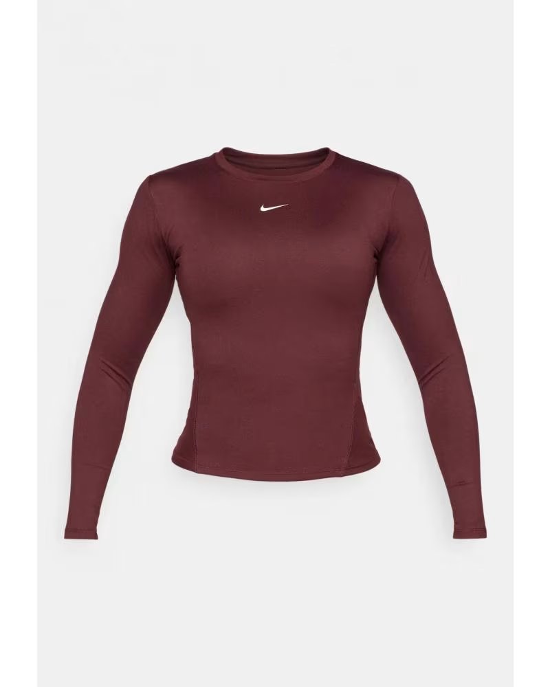 NIKE CAMISETA MUJER MANGA LARGA ONE FITTED IM9449 BURDEOS