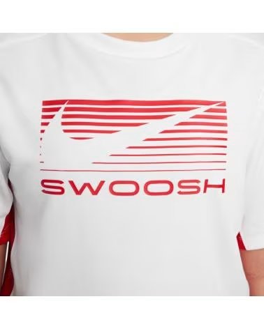 NIKE CAMISETA ESPORTIVA COM GRÁFICO SWOOSH BLANCO
