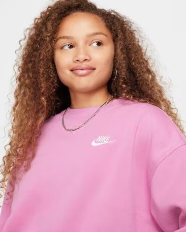 NIKE SWEATSHIRT NIKE SPORTSWEAR CLUB FLEECE FZ9244 ROSA OSCURO