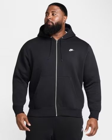 NIKE VESTE NIKE CLUB FLEECE FULL ZIP FN3861 NEGRO