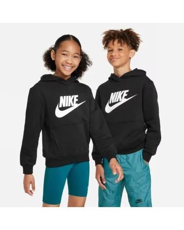 NIKE SUDADERA KIDS SPORTSWEAR FLEECE FD2988 NEGRO