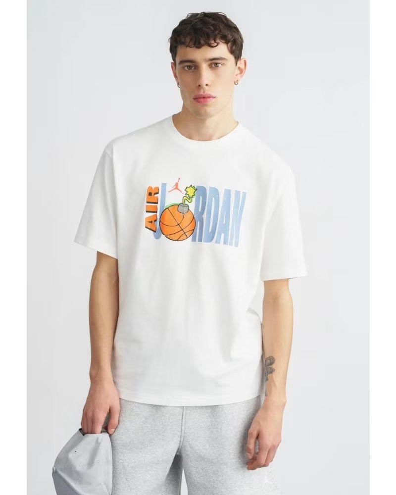 JORDAN CAMISETA AIR BOYS 95F629-001 BLANCO