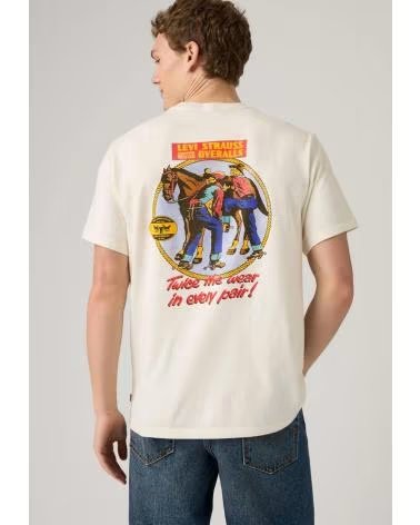 LEVIS CAMISETA DE MANGA CORTA 124-15544999936344 EN BEIGE PARA HOMBRE NAN