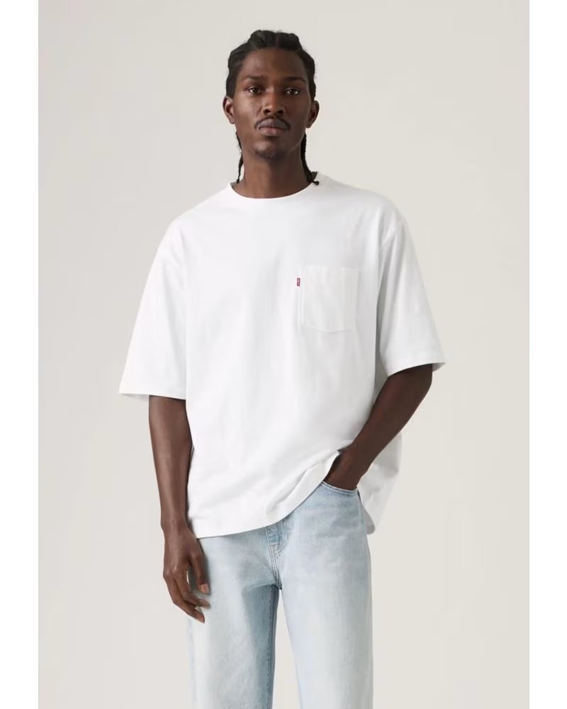 LEVIS CAMISETA DE MANGA CORTA 005OB-0000 EN BLANCO PARA HOMBRE BRIGHT WHITE