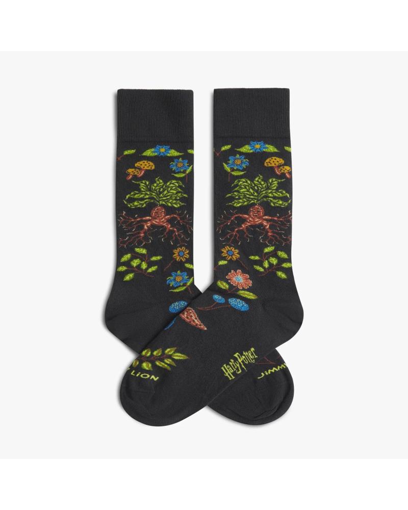 JIMMY LION CALCETINES UNISEX JIMMY LION CON DISEÑO DE PALMERAS GRIS
