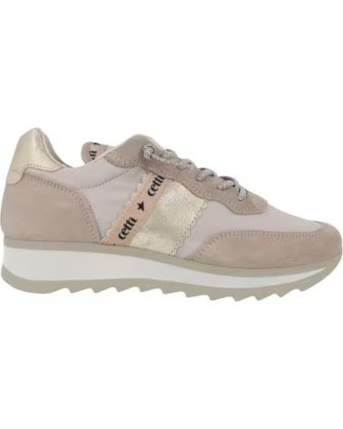 CETTI ZAPATILLAS MUJER MODELO C848SRA V26 COLOR MARRON CLARO CALIZ CALIZA