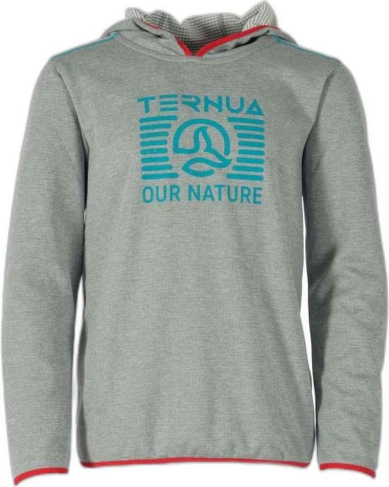 TERNUA SUDADERA CON CAPUCHA TERNUA PARA NIÑOS UNISEX GRIS GRIS