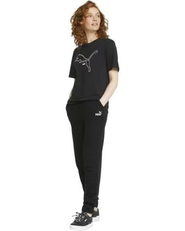 PUMA PANTALON DE SURVÊTEMENT LONG PUMA ESSENTIALS POUR FEMME NEGRO