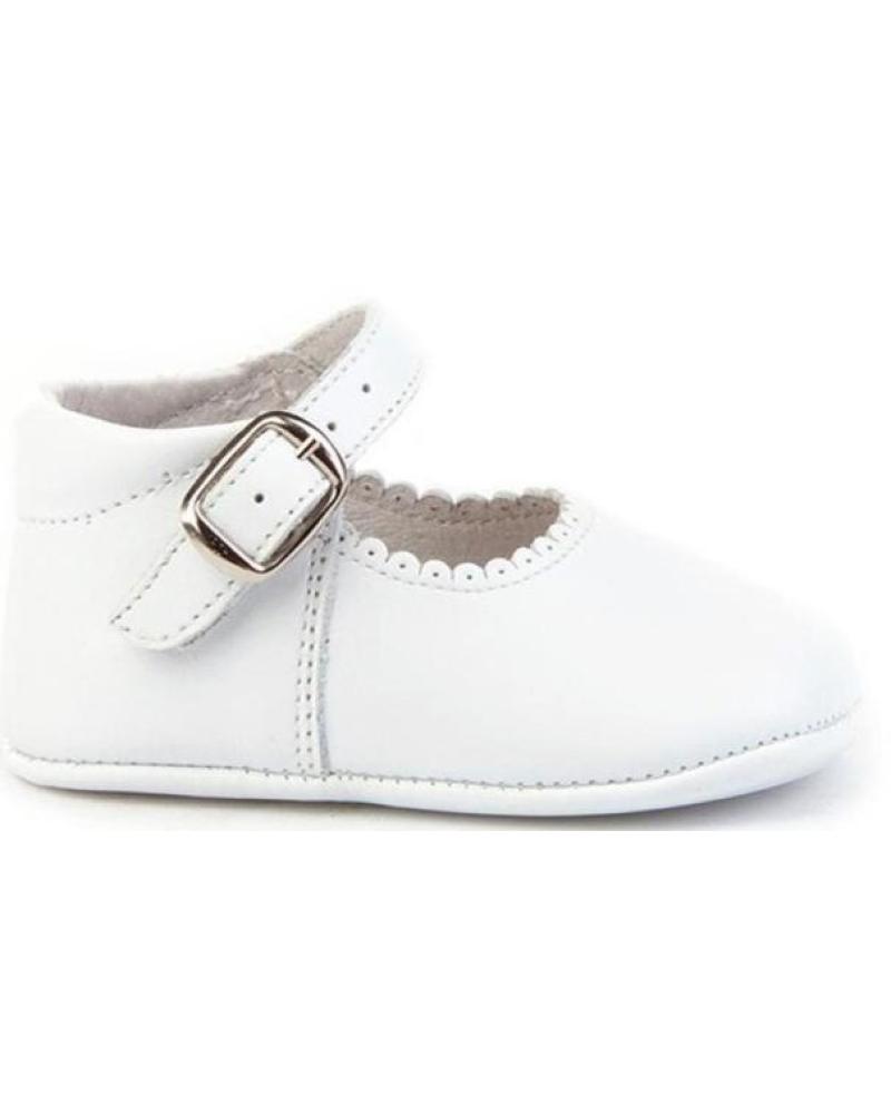 Bebé de Niña ANGELITOS ZAPATO PATUCO PIEL 240 BLANCO
