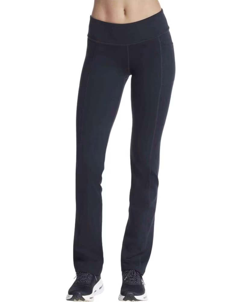 SKECHERS PANTALONI LUNGHI SKECHERS DA DONNA, NERI NEGRO