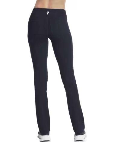 SKECHERS PANTALONI LUNGHI SKECHERS DA DONNA, NERI NEGRO