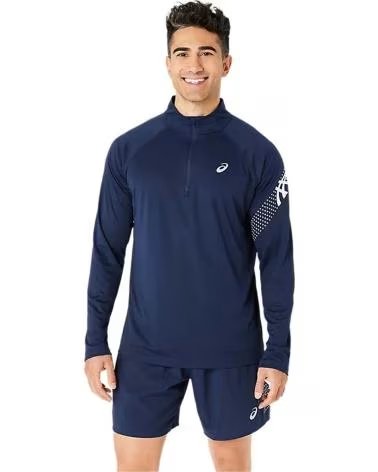 ASICS MAGLIA ASICS A MANICHE LUNGHE DA UOMO AZUL
