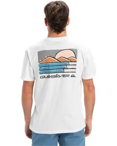 QUIKSILVER QUIKSILVER HERREN T-SHIRT MIT KURZEN ÄRMELN BLANCO