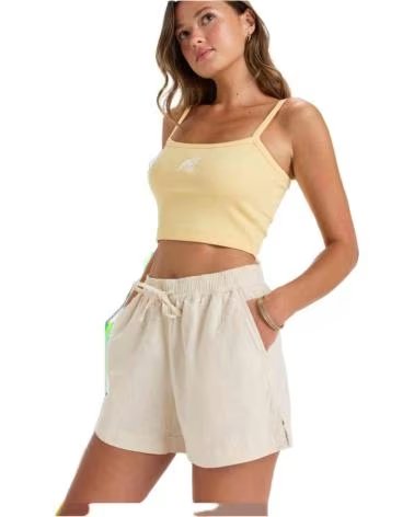 ROXY PANTALONCINI CASUAL IN LINO BEIGE