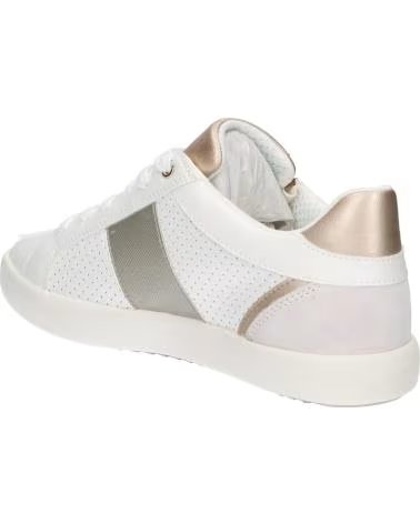 GEOX SNEAKERS GEOX D366HE D BLOMIEE BIANCO CON ZIP DORATA C1352 WHITE-OFF WHITE