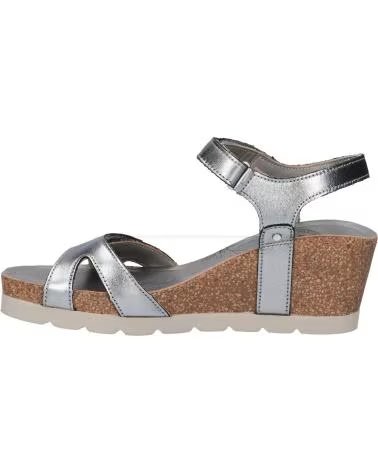 PANAMA JACK SANDALES COMPENSÉES PANAMA JACK JULIA SHINE B7 POUR FEMME EN CUIR NAPPA ANTHRACITE NAPA ANTRACITA - ANTHRACITE