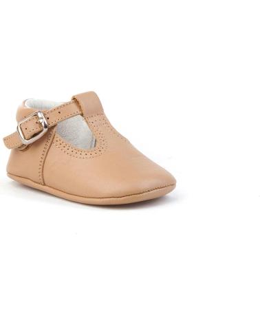 Bébé pour Garçon ANGELITOS ZAPATO PATUCO PIEL 247 CAMEL