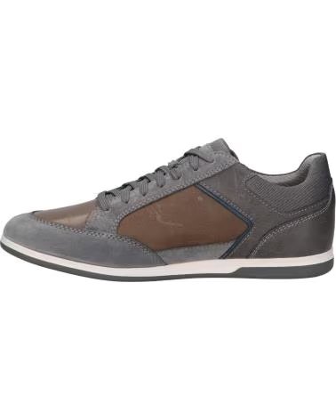 GEOX SCARPE GEOX U RENAN C9371 UOMO PELLE GRIGIO C9371 DK STONE