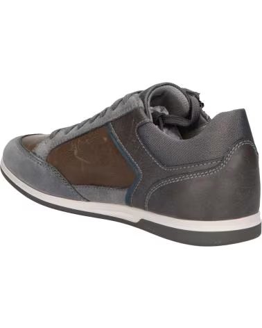 GEOX SCARPE GEOX U RENAN C9371 UOMO PELLE GRIGIO C9371 DK STONE