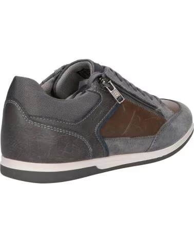 GEOX SCARPE GEOX U RENAN C9371 UOMO PELLE GRIGIO C9371 DK STONE