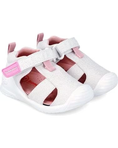 BIOMECANICS SANDALIA METALIZADA 252187-B050-18 BLANCO