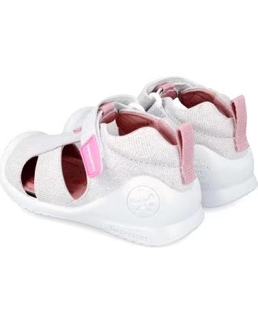 BIOMECANICS SANDALIA METALIZADA 252187-B050-18 BLANCO