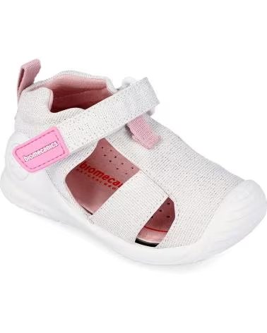 BIOMECANICS SANDALIA METALIZADA 252187-B050-18 BLANCO