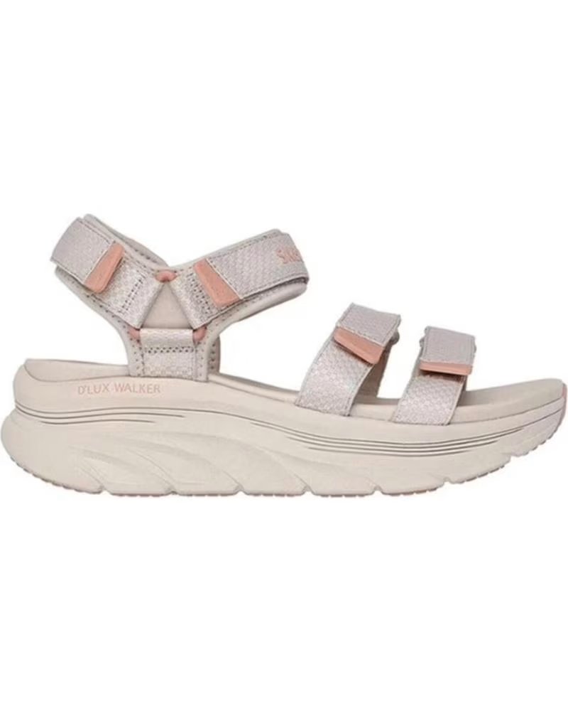 SKECHERS SANDALIAS 098-003100 EN BEIGE PARA MUJER TPE