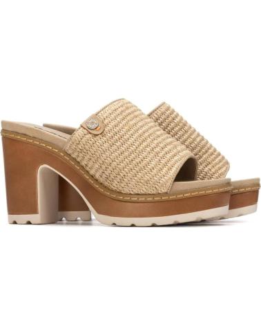 REFRESH ZUECOS CON PLATAFORMA Y TEXTURA TRENZADA TAUPE