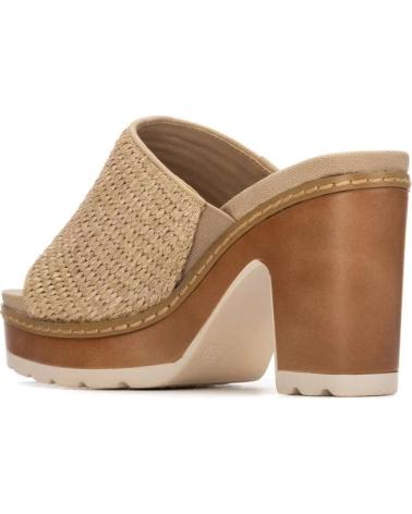 REFRESH ZUECOS CON PLATAFORMA Y TEXTURA TRENZADA TAUPE