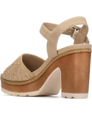 REFRESH SANDALIAS DE TACON 098-202629 EN MARRON PARA MUJER TAUPE