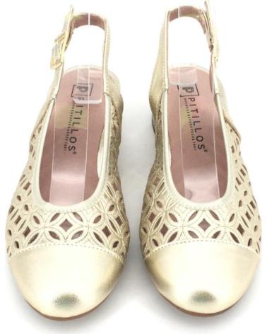 PITILLOS SANDALIA PITILLOS 14924 CON CALADOS AMARILLO