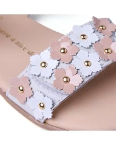 GIOSEPPO SANDÁLIAS RASAS NINA GIOSEPPO COM FLORES BLANCO
