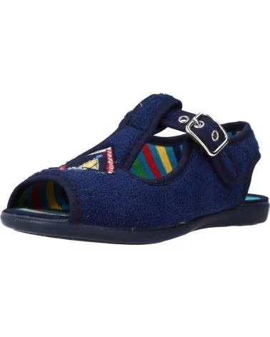 CHISPAS PANTOFOLE DA CASA NINA MODELLO 38155015 BLU MARINO