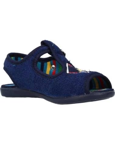 CHISPAS PANTOFOLE DA CASA NINA MODELLO 38155015 BLU MARINO