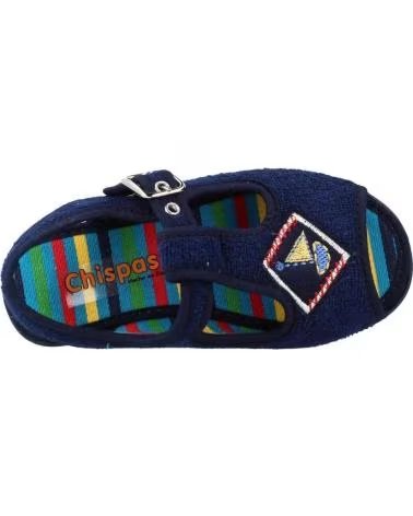 CHISPAS PANTOFOLE DA CASA NINA MODELLO 38155015 BLU MARINO