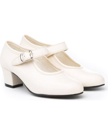 Zapatos de tacón de Mujer y Niña ANGELITOS ZAPATO FLAMENCA 302 BEIGE