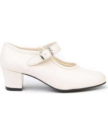 Escarpins pour Femme et Fille ANGELITOS ZAPATO FLAMENCA 302 BEIGE