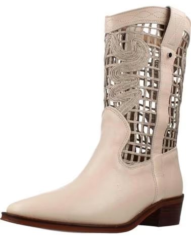 CMP CAMPAGNOLO BOTAS ESTILO CAMPERO CON DETALLE DE REJILLA METÁLICA EN TONO BEIGE