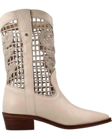 CMP CAMPAGNOLO BOTAS ESTILO CAMPERO CON DETALLE DE REJILLA METÁLICA EN TONO BEIGE